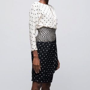 Vintage A.J. Bari Petites Polka Dot Dress